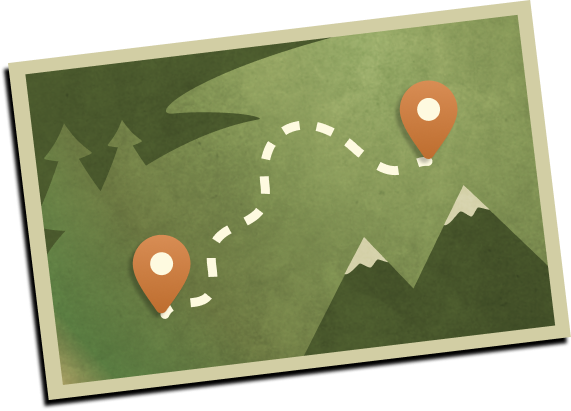 Map Card Illustration